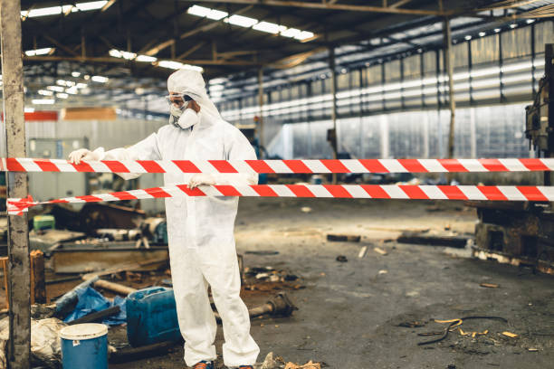 Professional Biohazard technician working in Audubon, IA